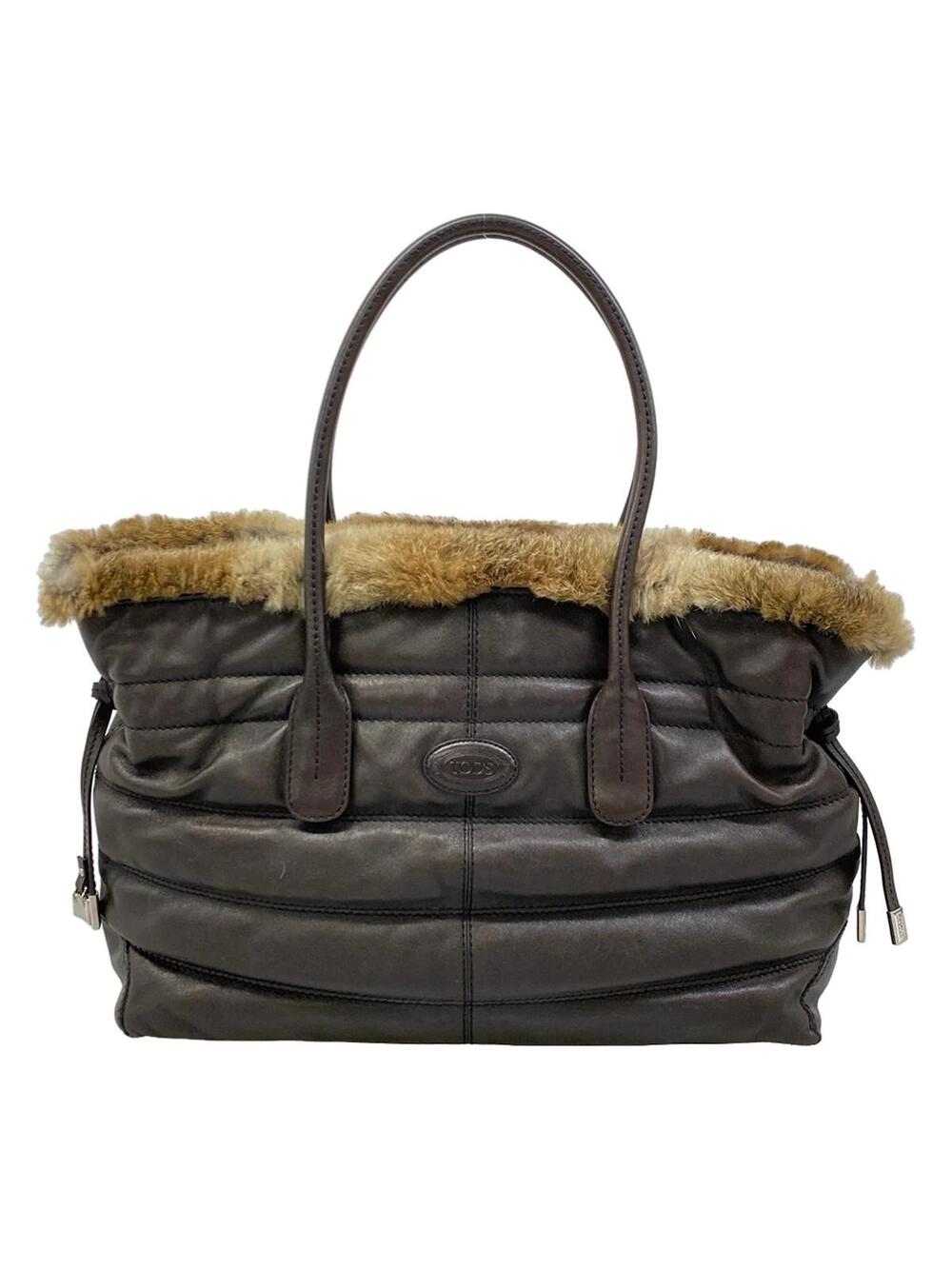 Tod's Dark Brown Leather Tote Bag #376913T50B